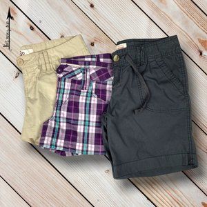 BUNDLE of THREE Lightweight Cargo-Style Shorts